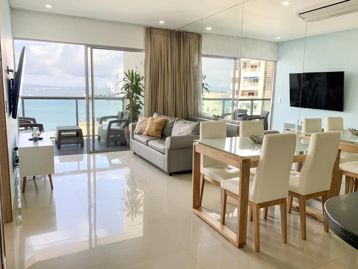 Апартаменты Oceanview Escape Pool, Jacuzzi & Gym In Bocagrande Картахена Экстерьер фото